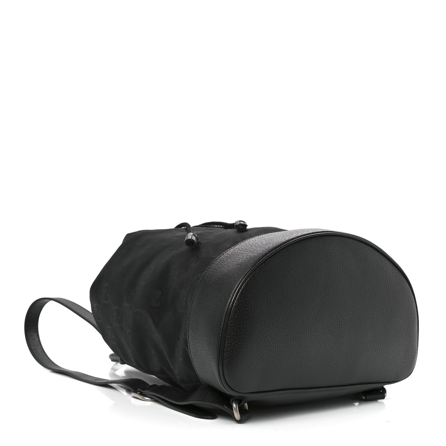 Gucci Econyl Nylon Monogram Off The Grid Drawstring Bucket Backpack Black 4 of 12