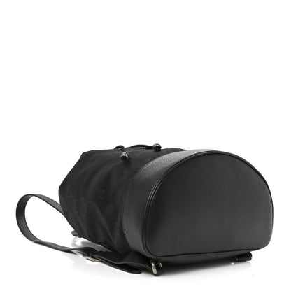 Gucci Econyl Nylon Monogram Off The Grid Drawstring Bucket Backpack Black 4 of 12