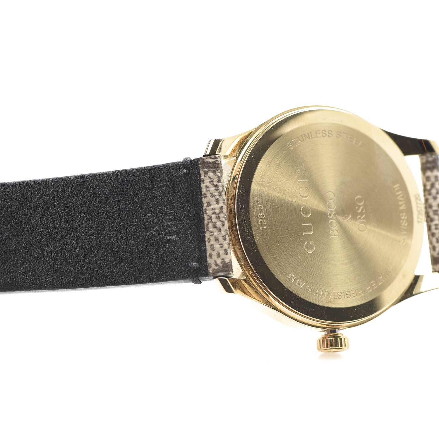 Gucci Stainless Steel Canvas 38mm G-Timeless GG Supreme Bosco Quartz Watch Brown 7 of 8