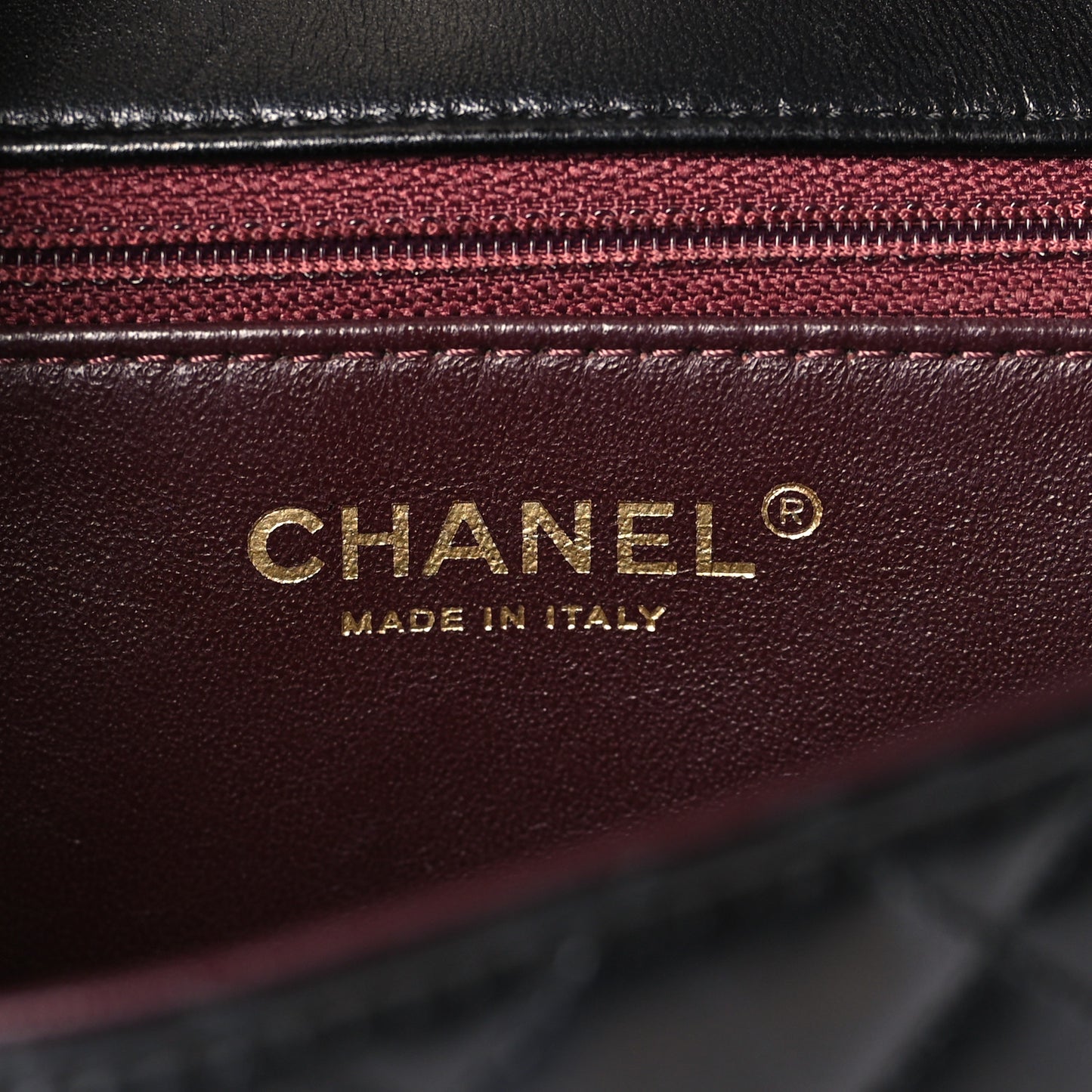 Lambskin Quilted Small Two Tone Day Flap Black Kaki