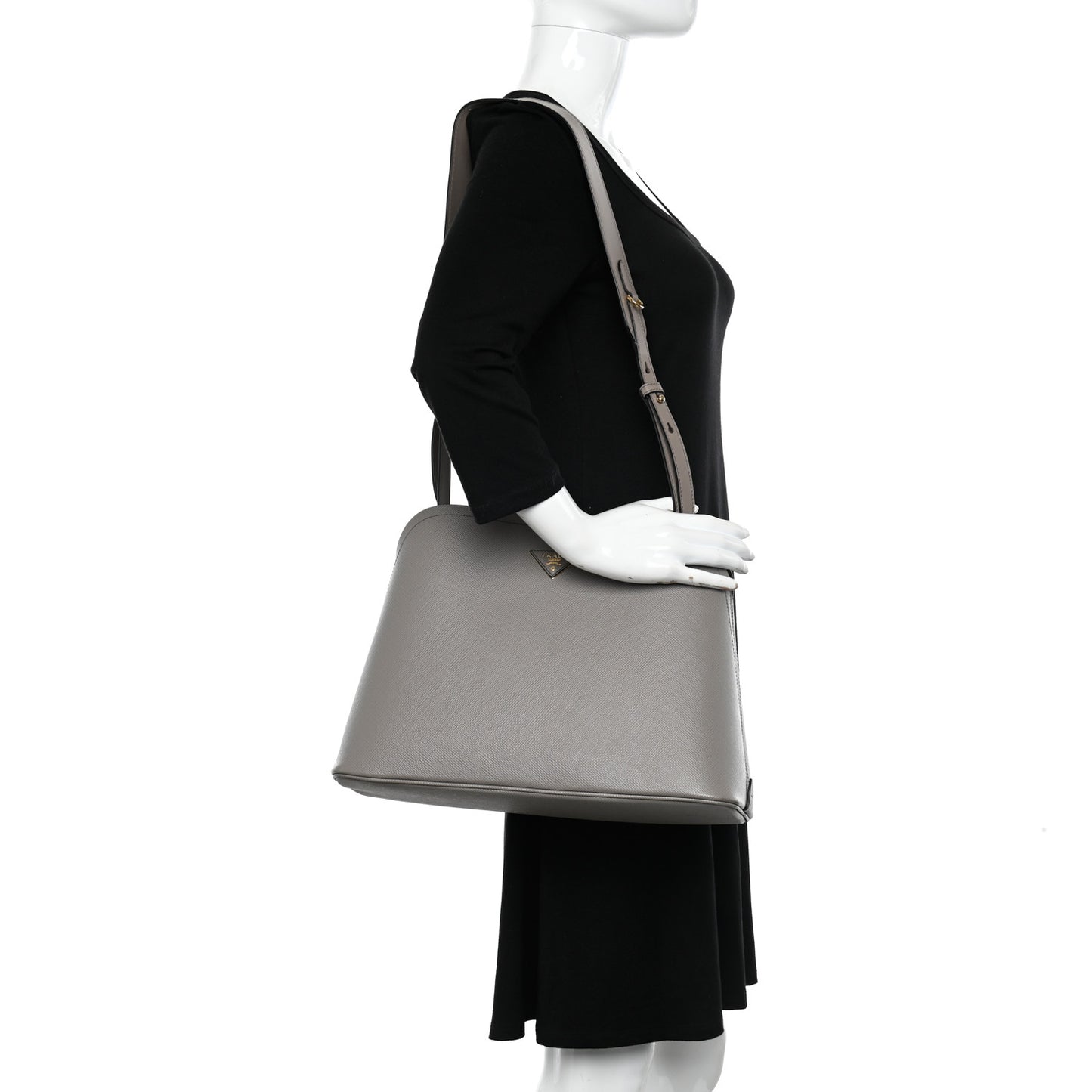 Saffiano Cuir Medium Matinee Tote Pomice