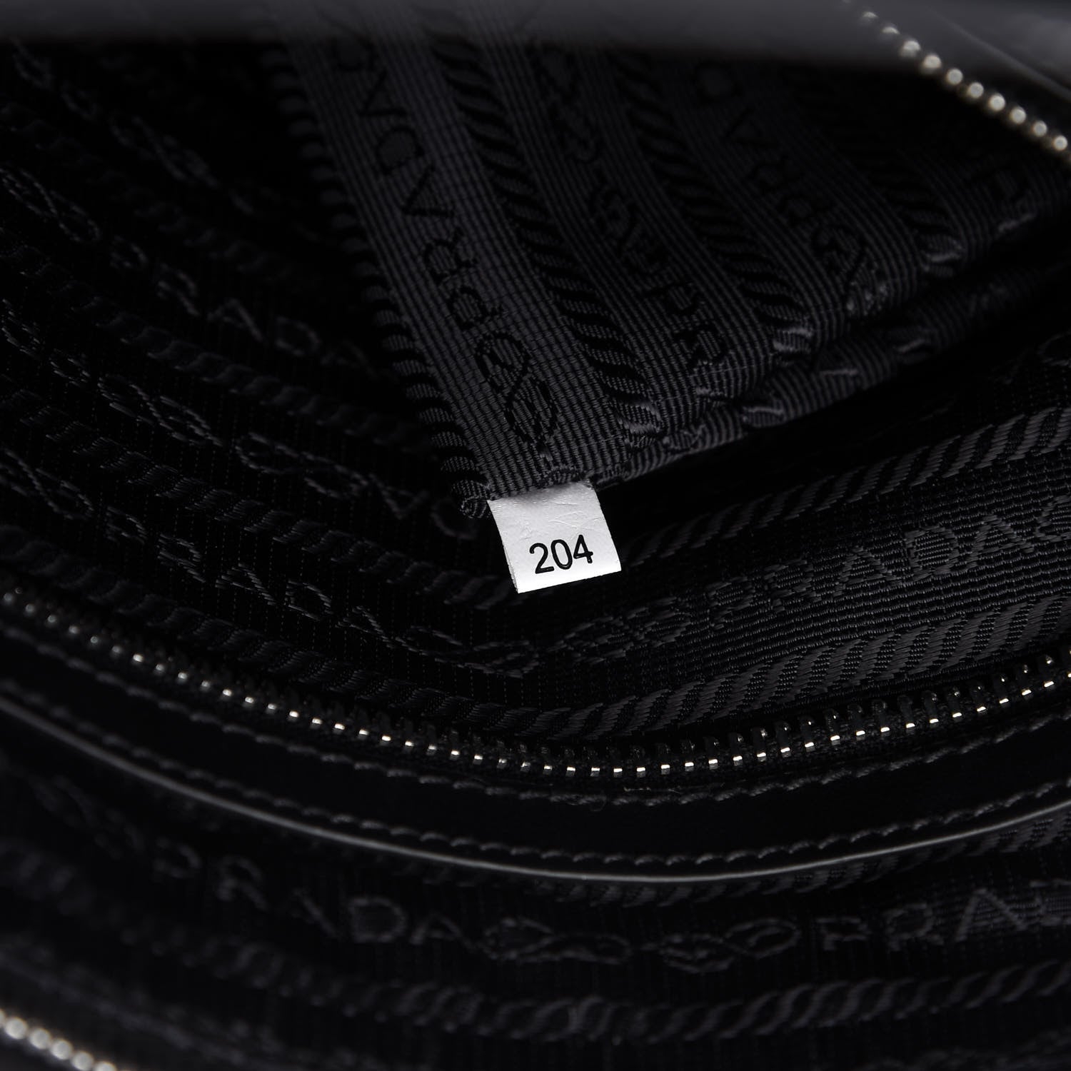 Prada Nylon Tessuto Soft Calf Tote Black 9 of 10