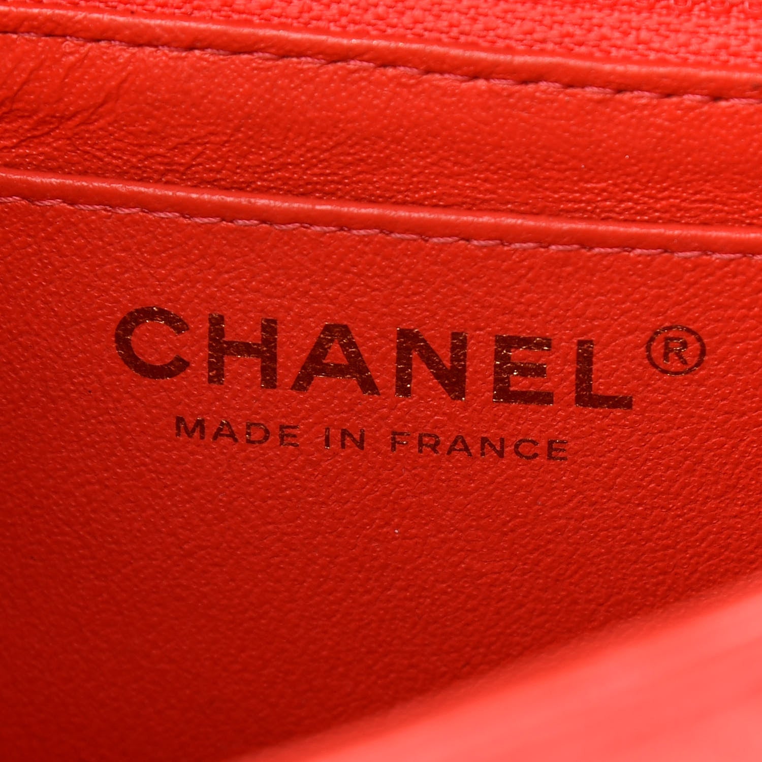 Chanel Lambskin Quilted Mini Rectangular Flap Red 6 of 12
