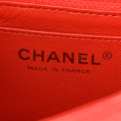 Chanel Lambskin Quilted Mini Rectangular Flap Red 6 of 12