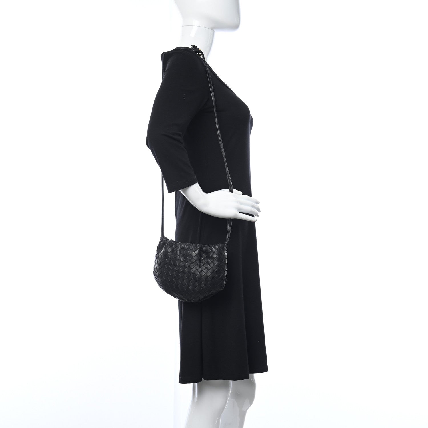 Bottega Veneta Nappa Intrecciato Mini Bulb Black 2 of 8