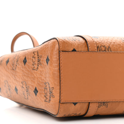 MCM Visetos Mini Toni Shopper Tote Cognac 9 of 10