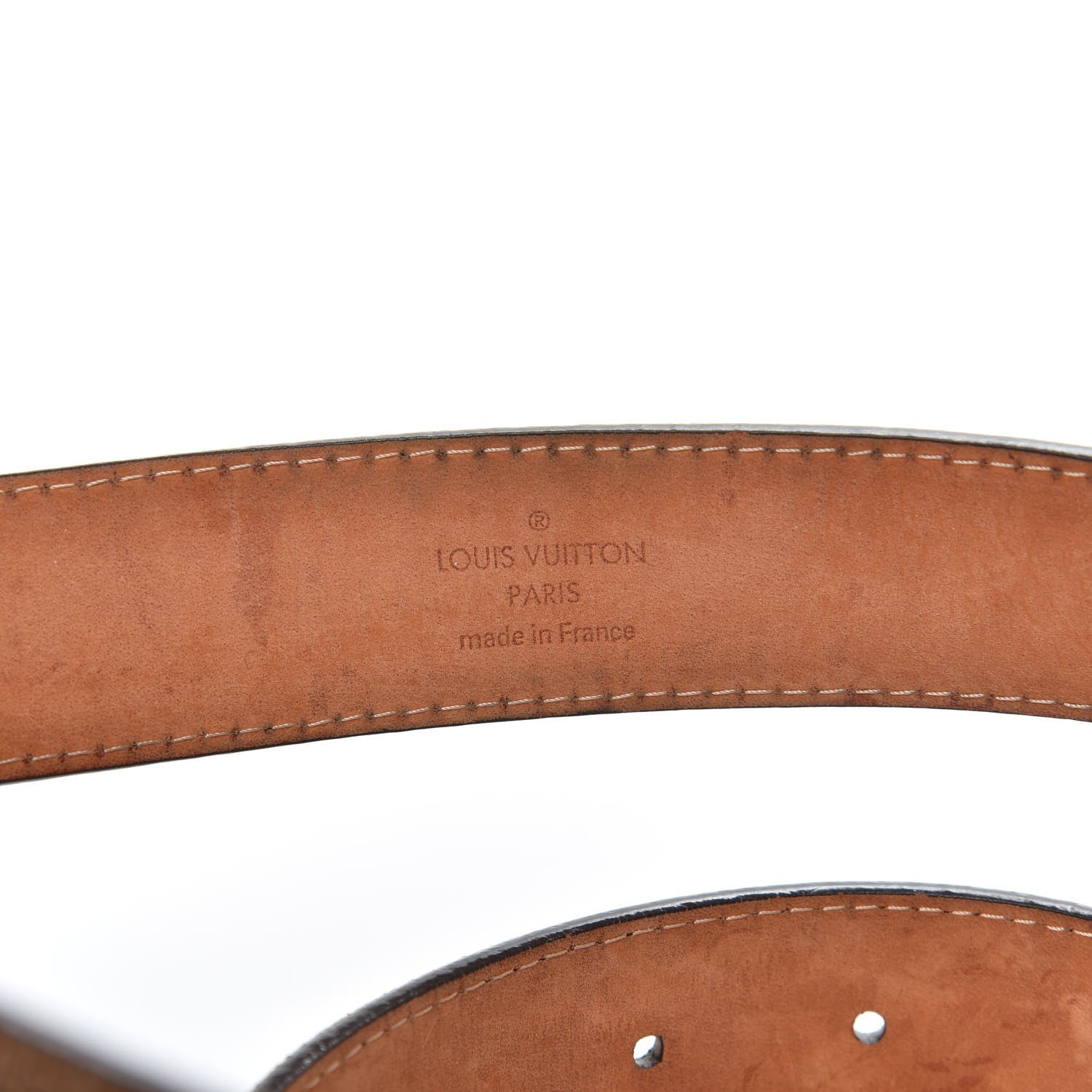 Louis Vuitton Damier Ebene Tresor Belt 80 32 4 of 6