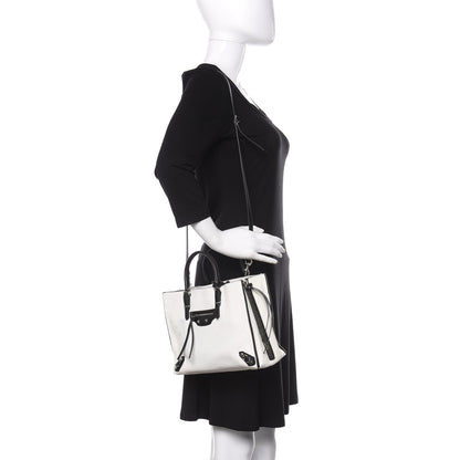 Balenciaga Veau Papier A6 Zip Around Tote White Black 3 of 17