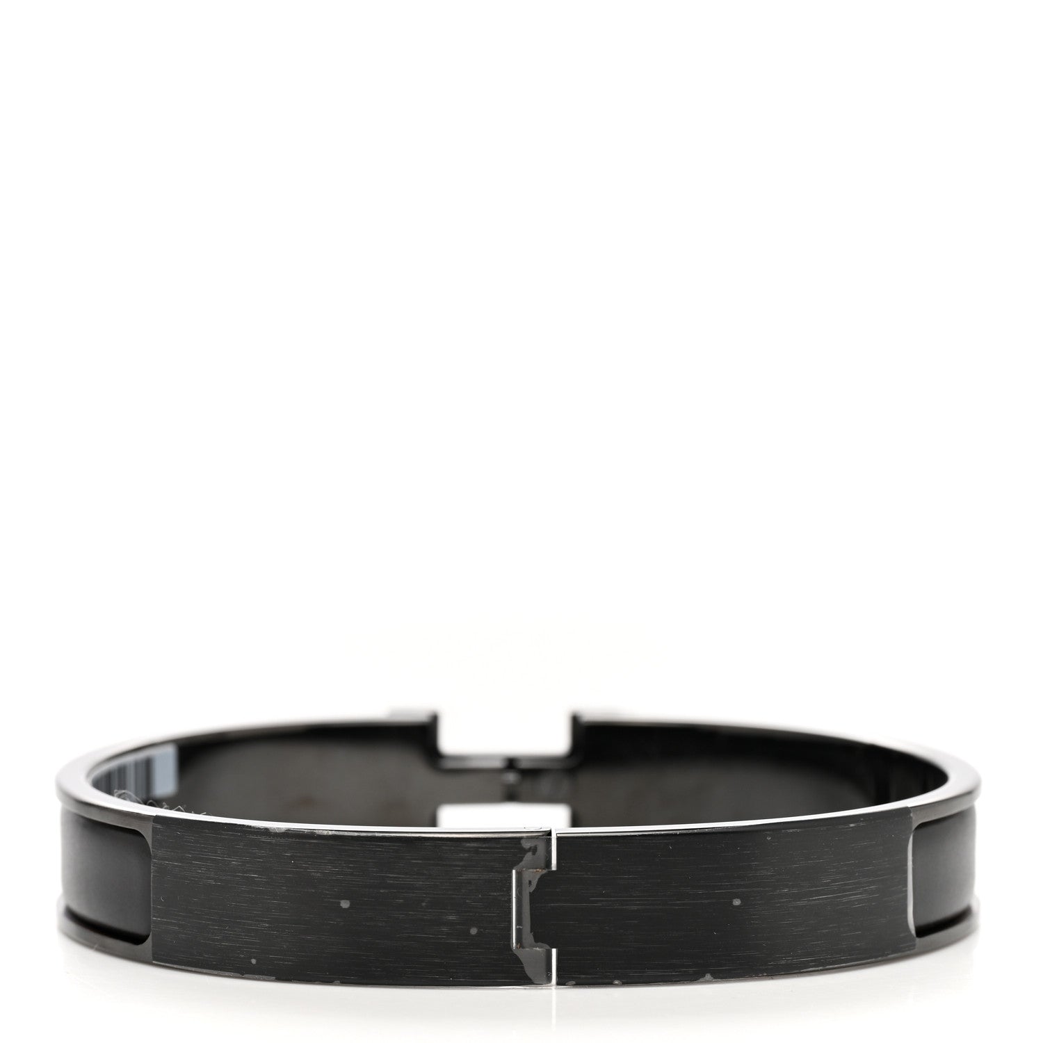 Hermes Matte Enamel Narrow Clic Clac HH Bracelet T3 So Black 3 of 5
