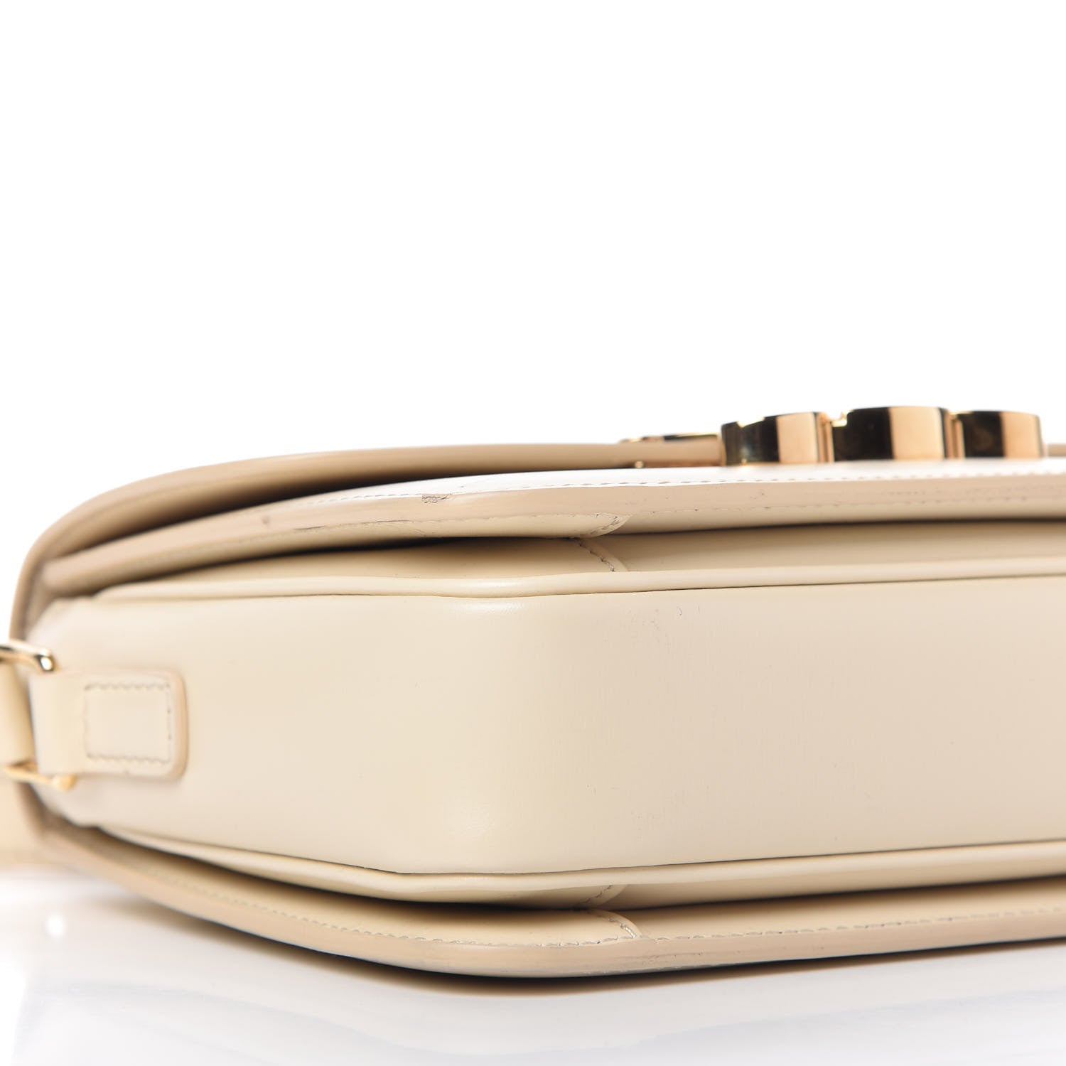 Celine Shiny Calfskin Small Triomphe Vanilla 6 of 10