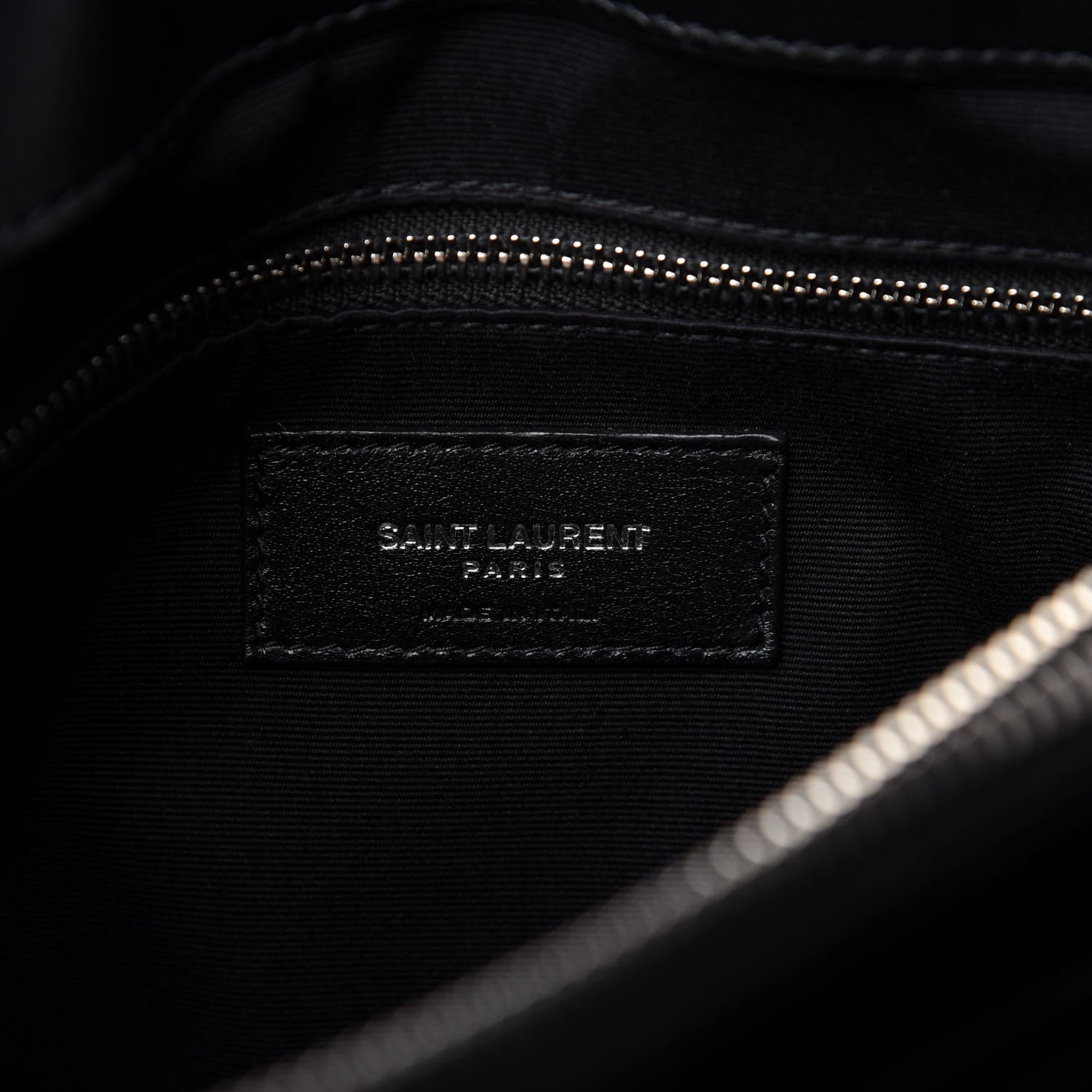 Saint Laurent Calfskin Y Quilted Monogram Medium Loulou Chain Satchel Black 8 of 10