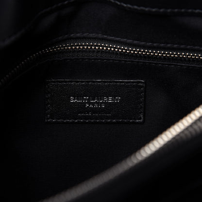 Saint Laurent Calfskin Y Quilted Monogram Medium Loulou Chain Satchel Black 8 of 10