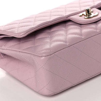 Chanel Caviar Quilted Medium Double Flap Light Pink 10 of 12