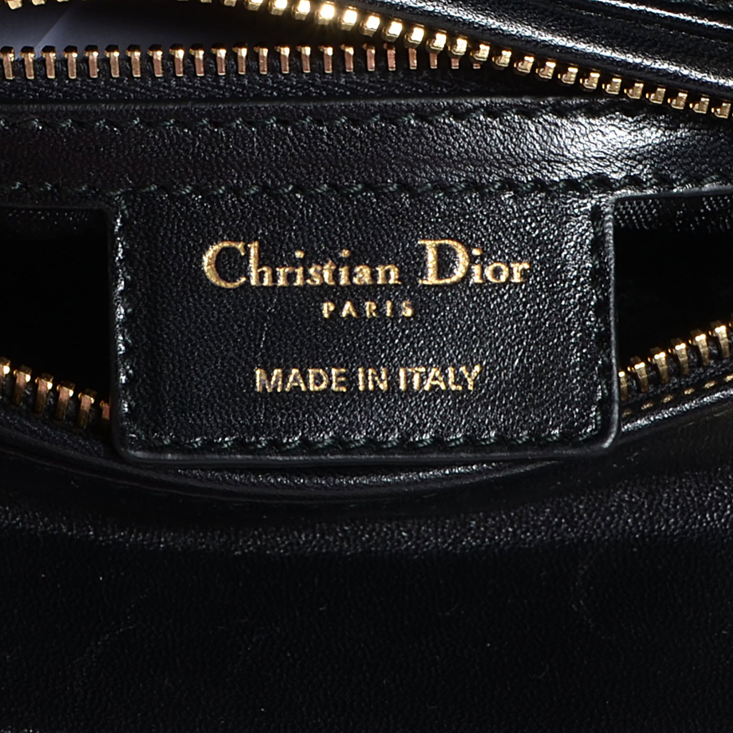 Christian Dior Lambskin Cannage Medium Pearl Lady Dior Black 6 of 7