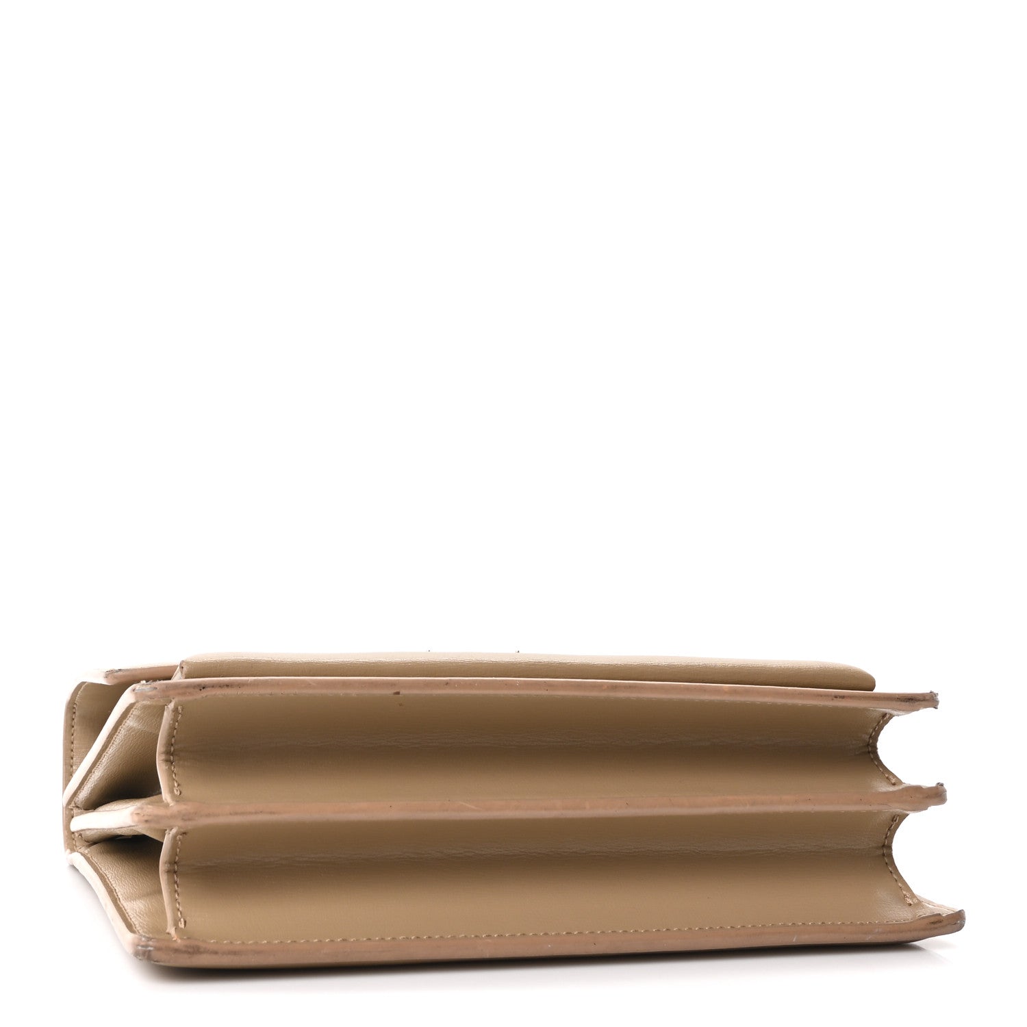 Saint Laurent Calfskin Medium Monogram Sunset Dark Beige 4 of 10
