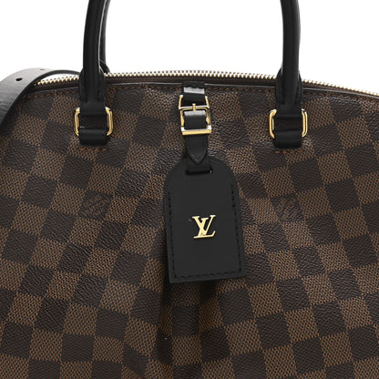 Louis Vuitton Damier Ebene Odeon Tote MM Black 7 of 9