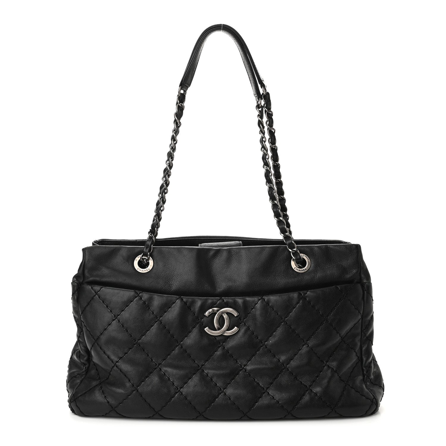 Chanel Calfskin Medium Stitch It Tote Black 1 of 10