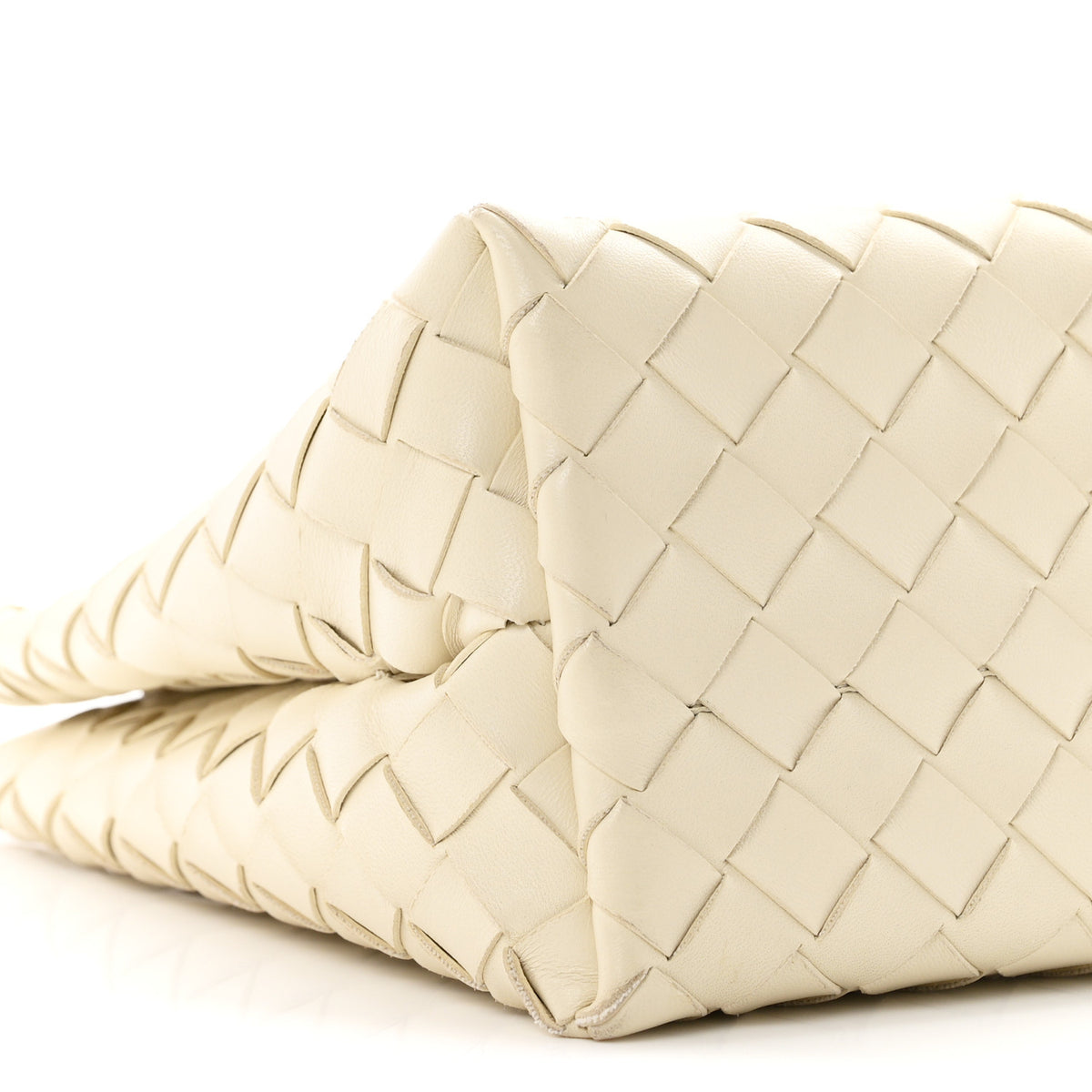 Nappa Intrecciato Small Andiamo Shoulder Bag Sea Salt