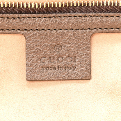Gucci GG Supreme Monogram Textured Calfskin Web Medium Ophidia Shopping Tote Beige Ebony New Acero 6 of 12