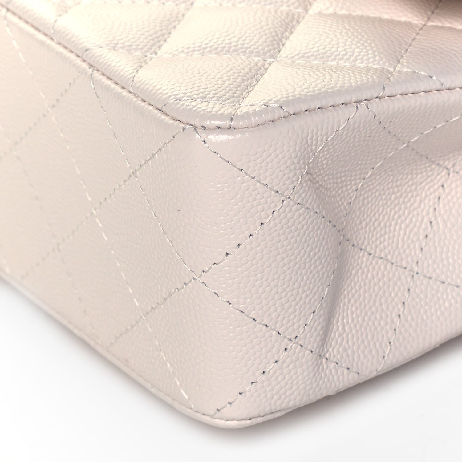 Chanel Caviar Quilted Small Double Flap White 9 of 9