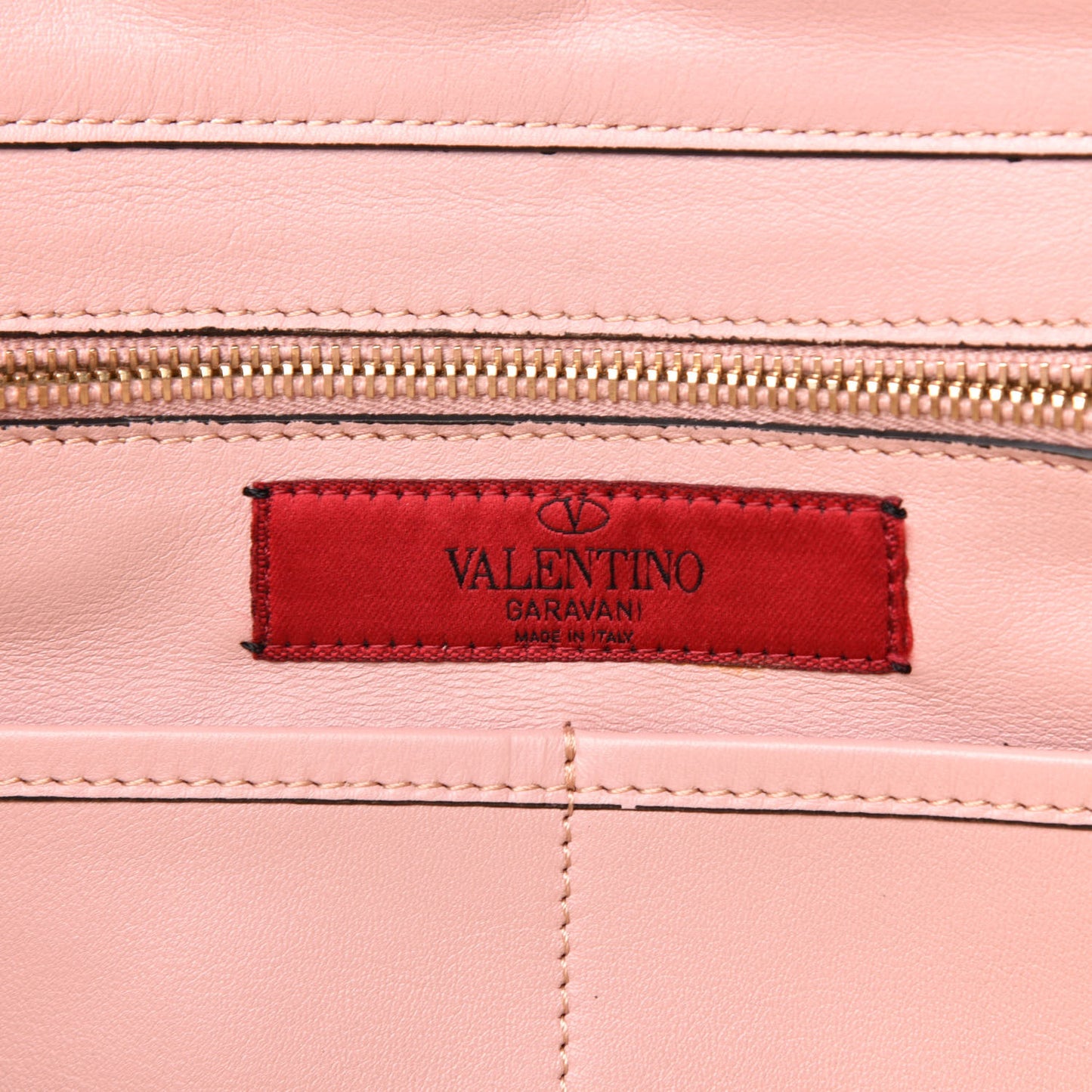 Vitello Medium Rockstud All Over Tote Pink