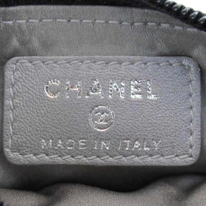 Chanel Camellia Embossed Key Holder Case Black 6 of 8