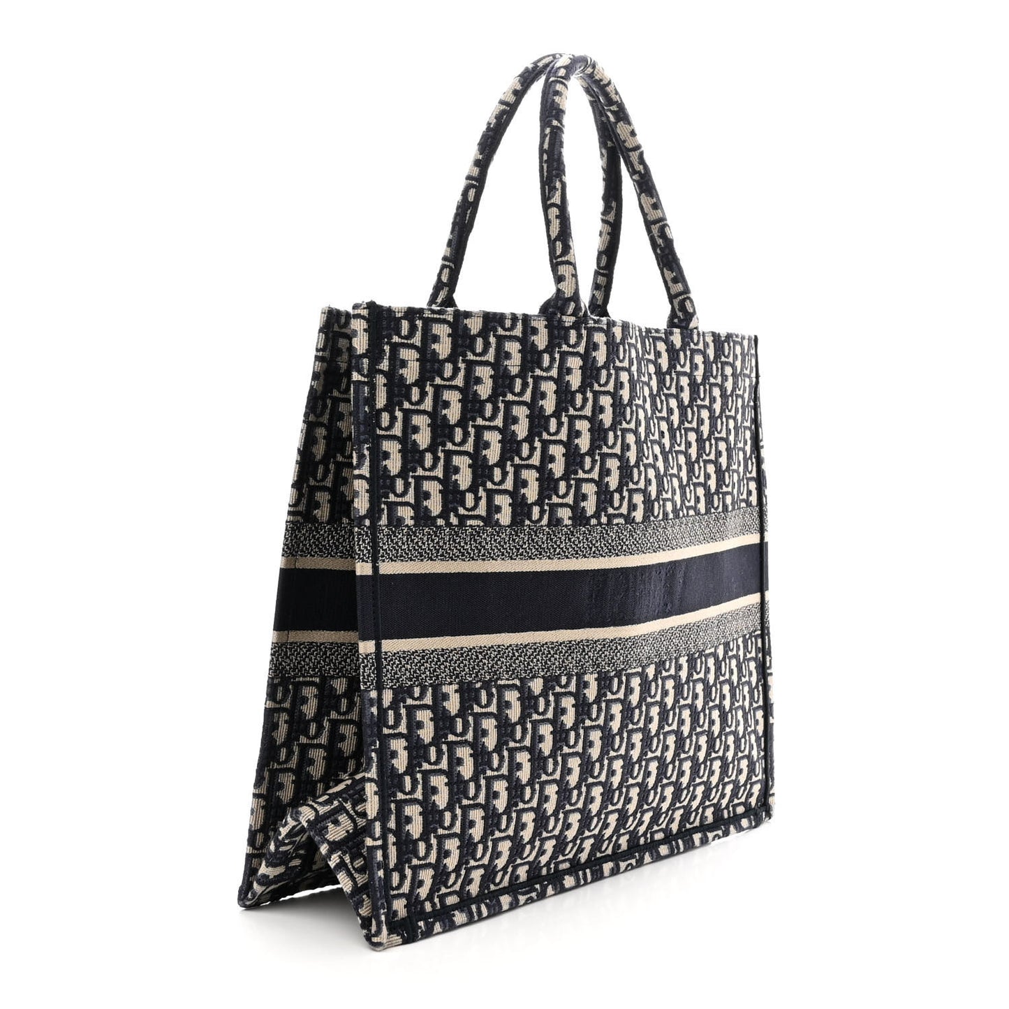 Oblique Large Book Tote Blue Multicolor