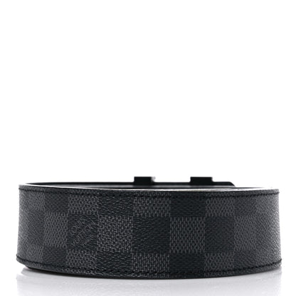 Louis Vuitton Damier Graphite 40mm LV Initiales Belt 95 38 2 of 5