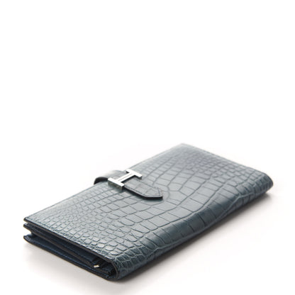 Hermes Matte Alligator Bearn Wallet Colvert 4 of 9