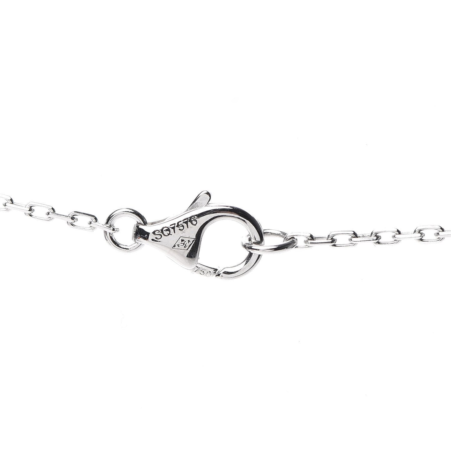 18K White Gold Diamond Entrelaces Necklace