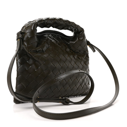Bottega Veneta Calfskin Intrecciato Mini Hop Khaki 3 of 9