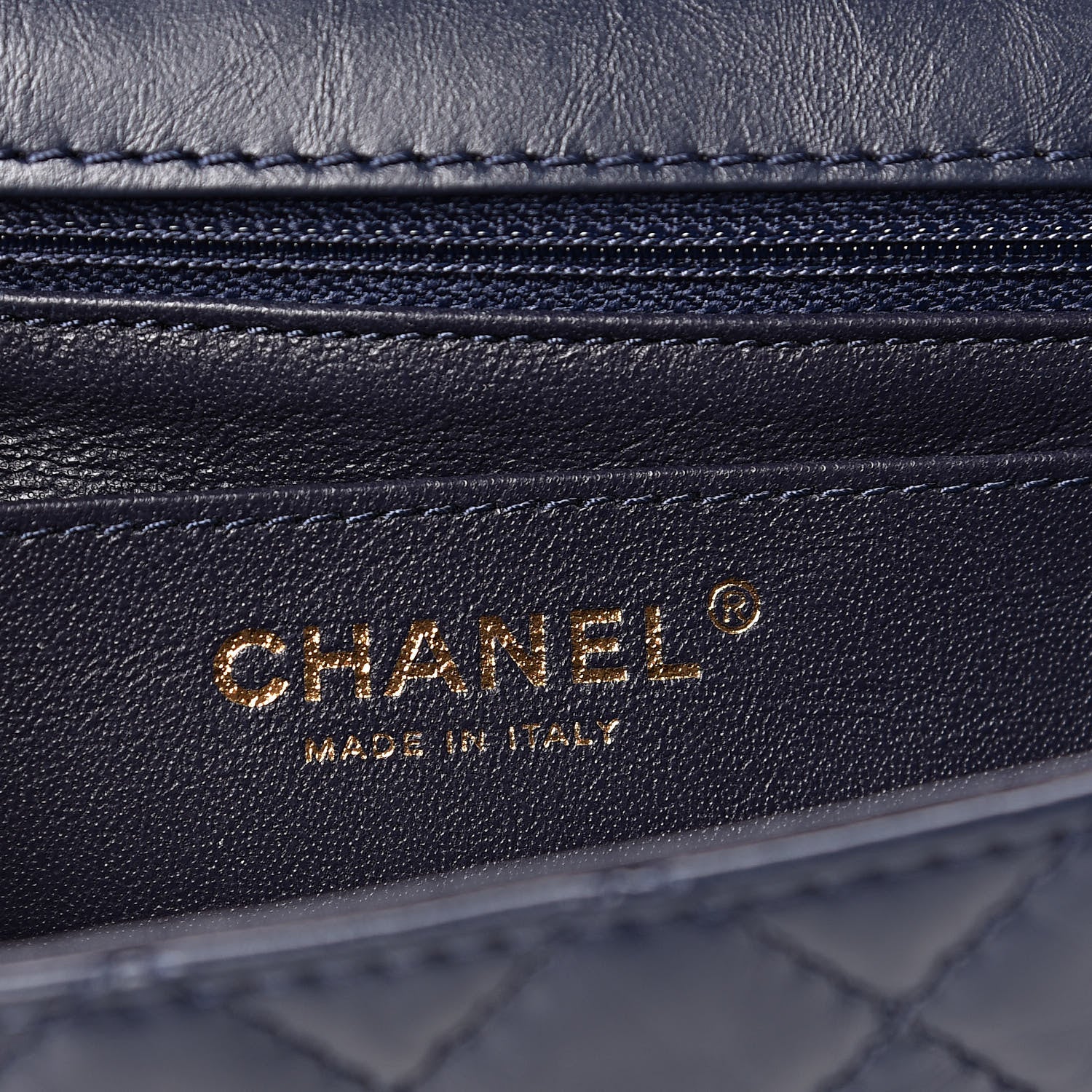 Chanel Aged Calfskin Quilted 2.55 Reissue Mini Flap Navy 6 of 12