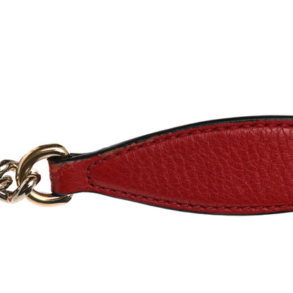 Gucci Pebbled Calfskin Medium Soho Chain Shoulder Bag Red 14 of 14