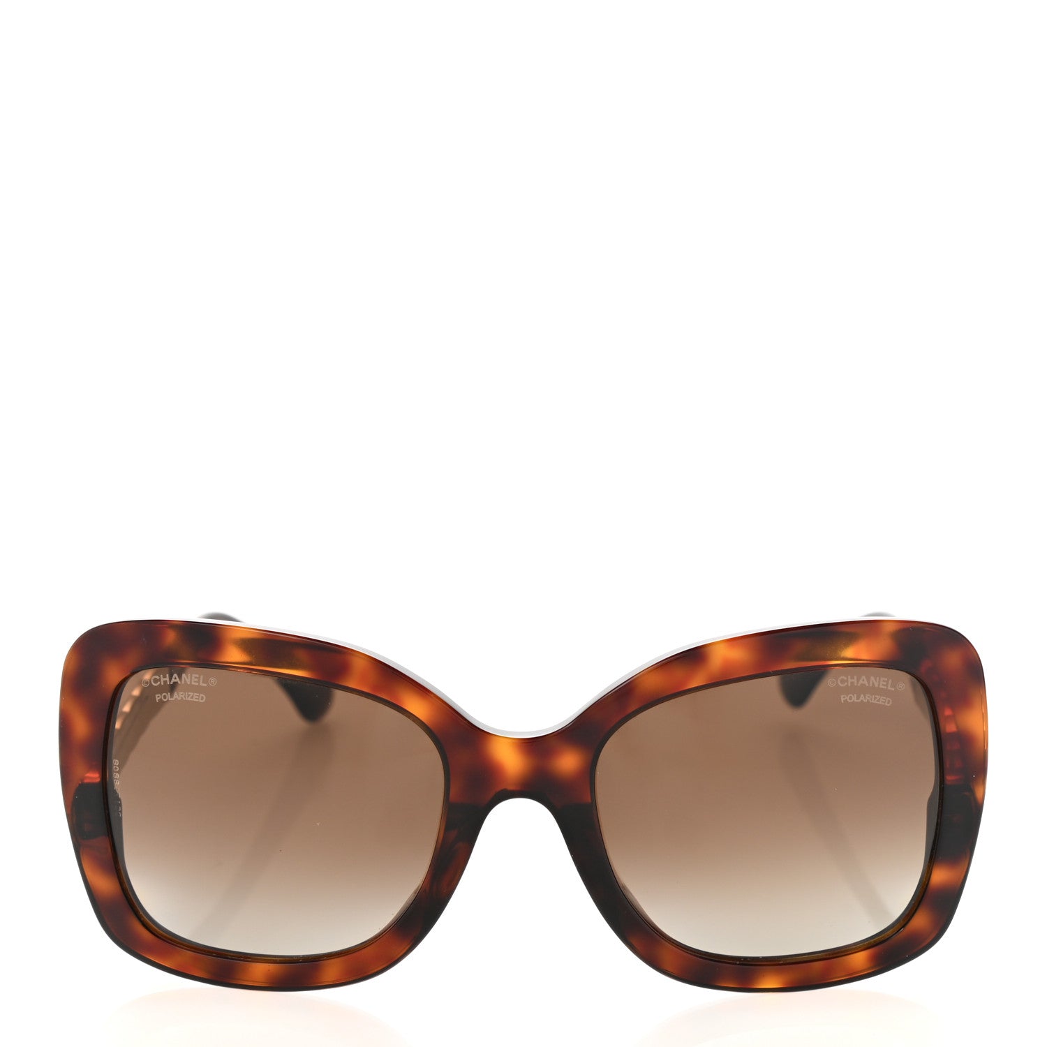 Chanel Acetate Polarized Spring Butterfly Sunglasses 5370-A Tortoise 2 of 10