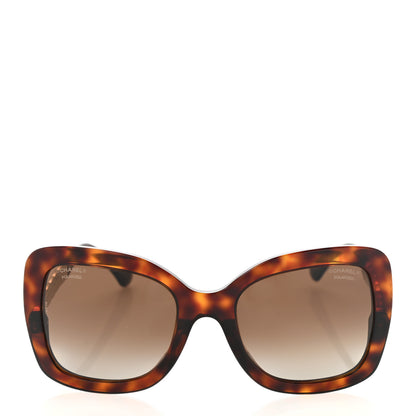 Chanel Acetate Polarized Spring Butterfly Sunglasses 5370-A Tortoise 2 of 10