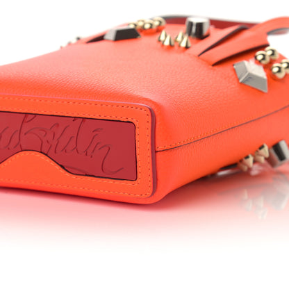 Christian Louboutin Calfskin Empire Spike Studded Mini North South Cabata Tote Red 10 of 10