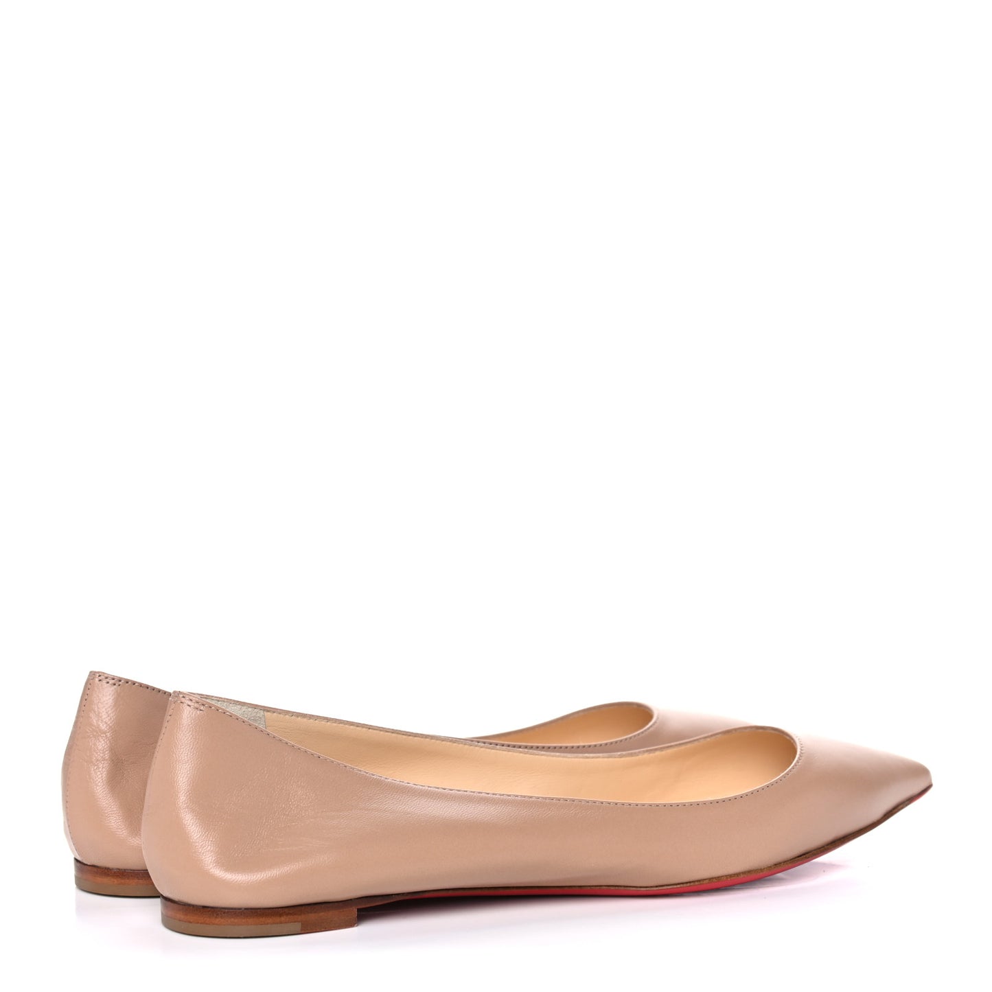 Nappa Eloise Flats 39.5 Nude