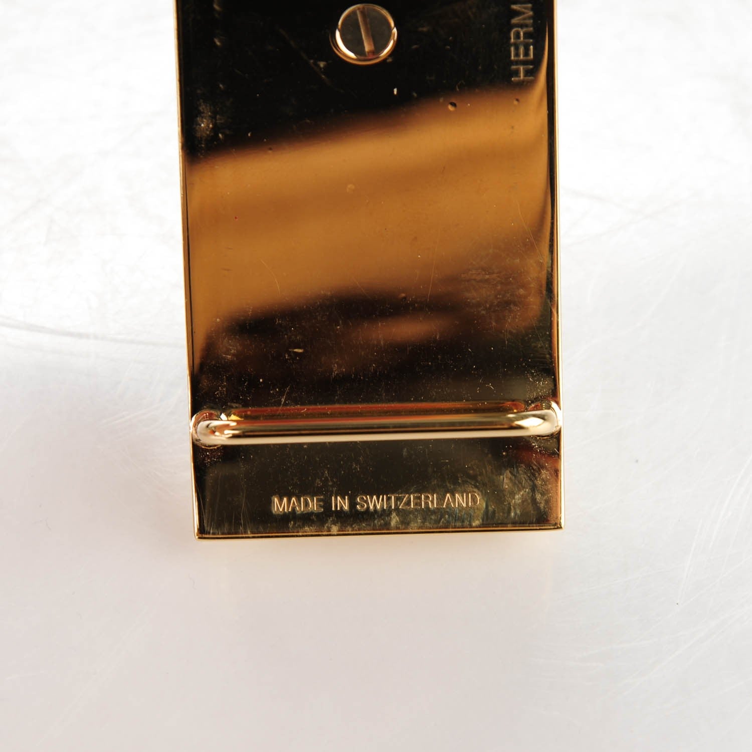 Hermes Box Togo 24mm Sydney Belt 85 Black Gold 7 of 8