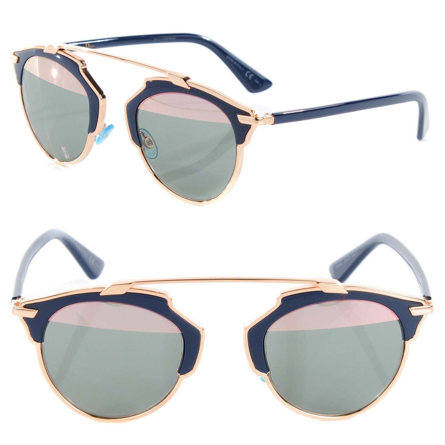 Christian Dior So Real Sunglasses Blue Marine Pink 1 of 8