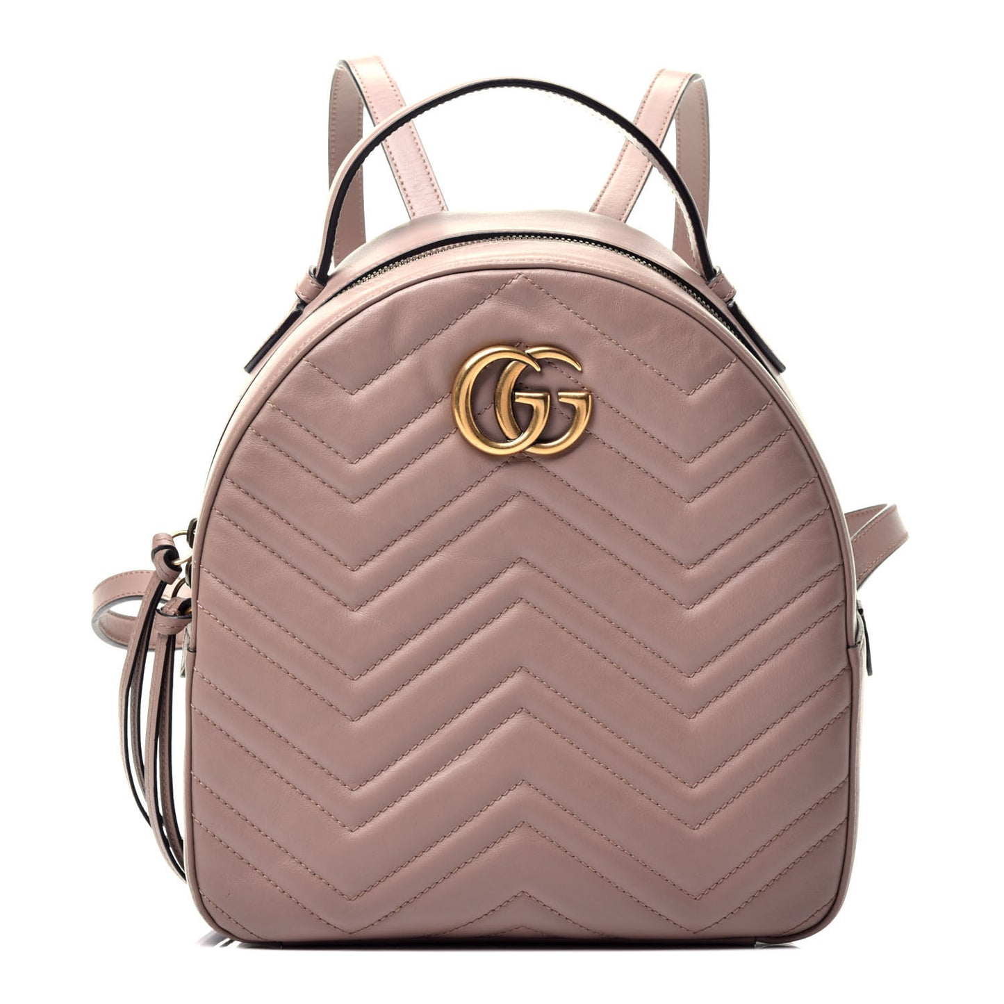 Calfskin Matelasse GG Marmont Dome Backpack Porcelain Rose