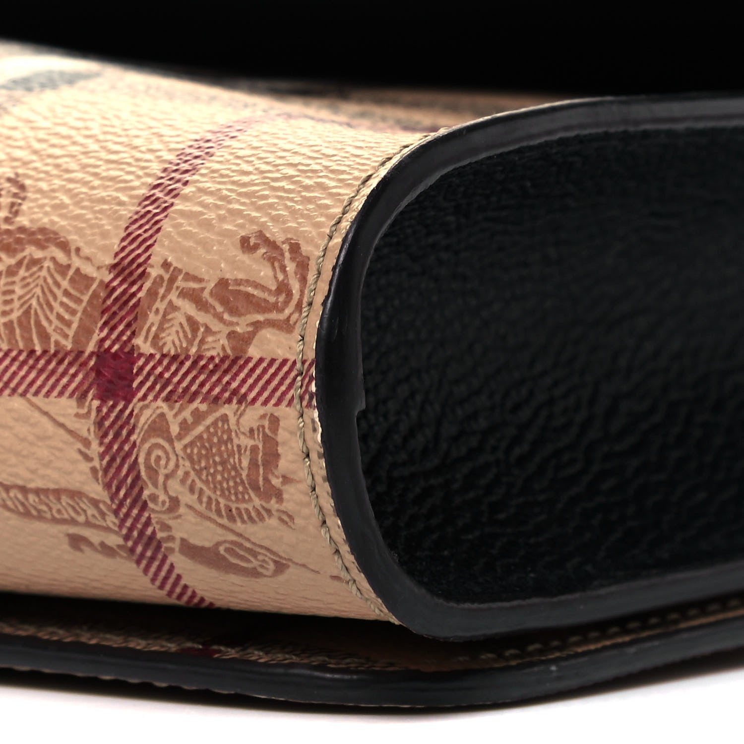 Burberry Derby Calfskin Haymarket Check Small Loxley Crossbody Bright Toffee Multicolor 9 of 9