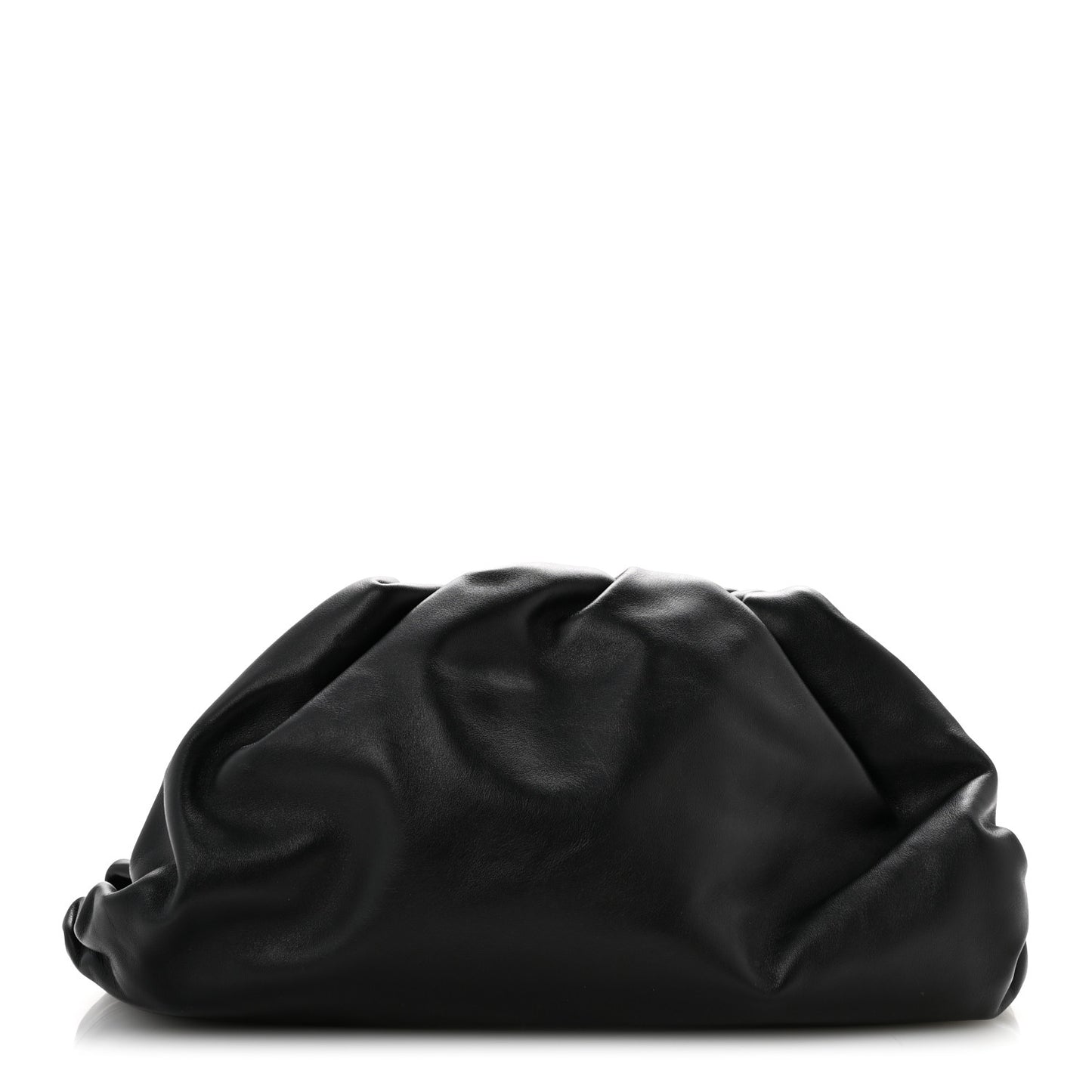 Smooth Butter Calf The Pouch Oversized Clutch Black