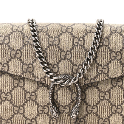 Gucci GG Supreme Monogram Mini Dionysus Chain Wallet Beige Taupe 8 of 10