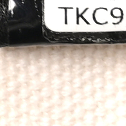 Chanel Boucle Calfskin Top Handle Slim Vanity Case With Chain Ecru Black 7 of 10