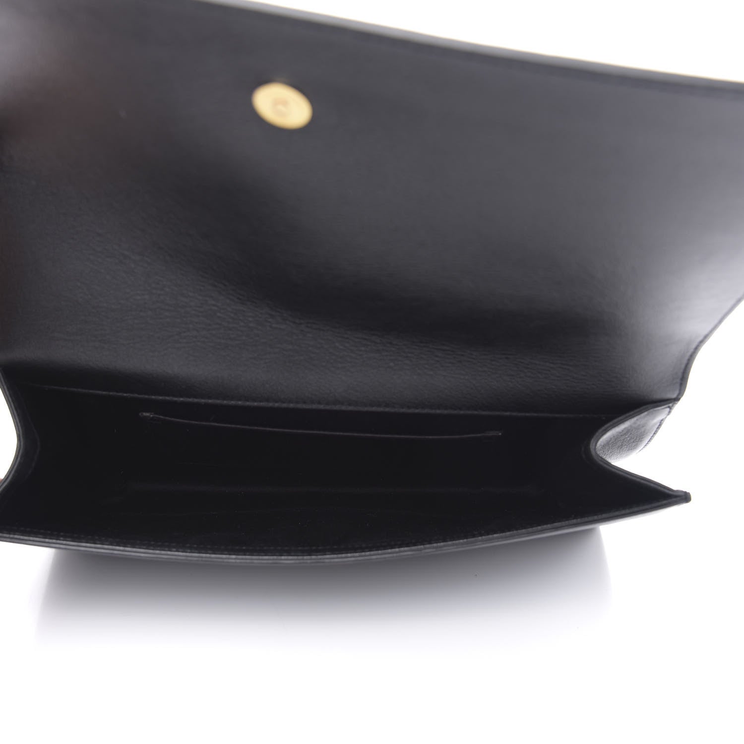 Saint Laurent Calfskin Monogram Large Belle De Jour Clutch Black 5 of 9