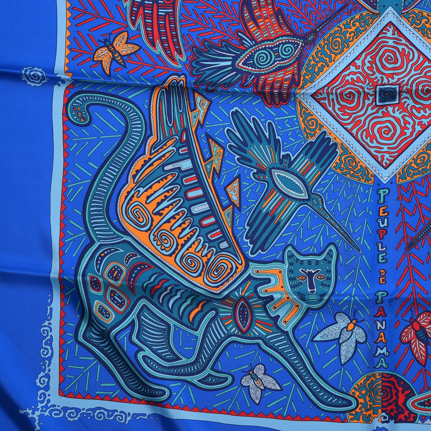 Hermes Silk Legende Kuna Peuple de Panama Scarf 90 5 of 11