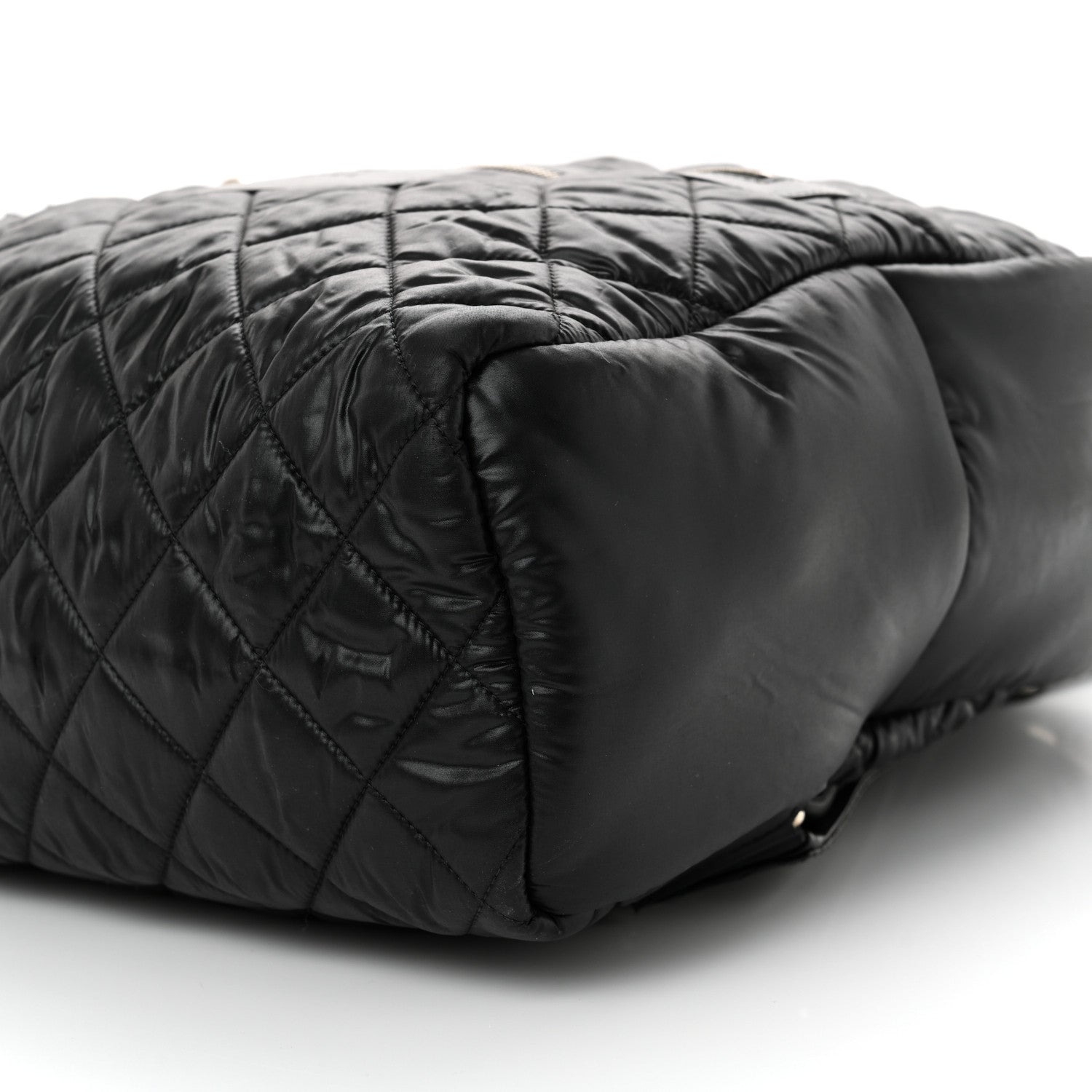 Chanel Nylon Quilted Coco Cocoon Backpack Black 10 of 10