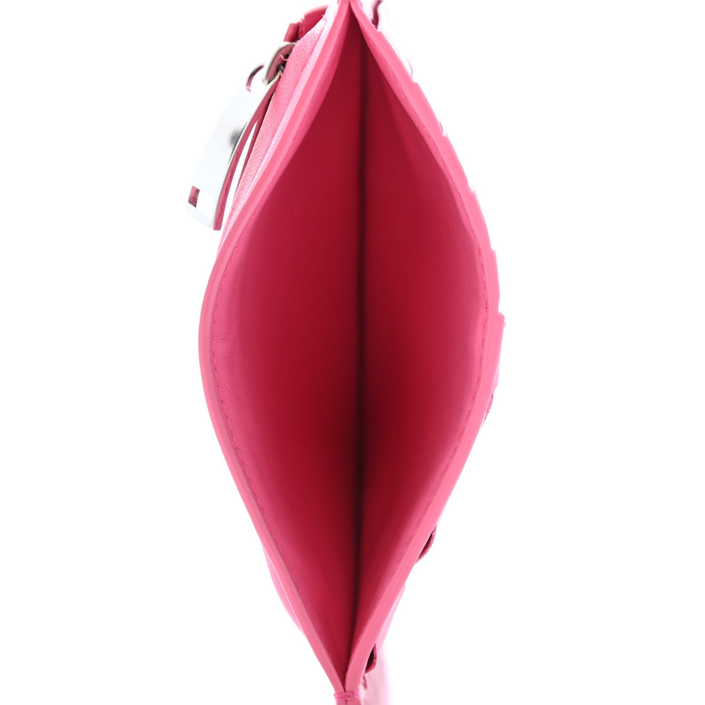 Nappa Intrecciato Card Case Pink