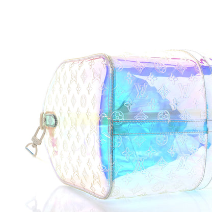 Louis Vuitton PVC Monogram Keepall Bandouliere 50 Iridescent Prism 8 of 9