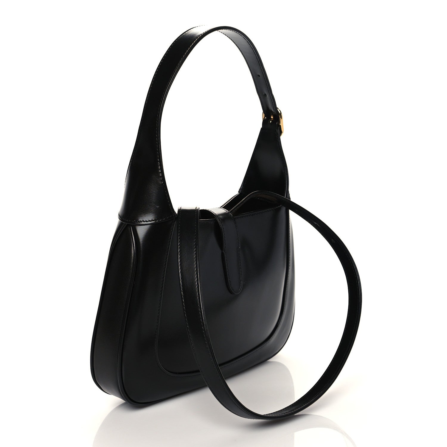 Gucci Boarded Dyana Lux Calfskin Small Jackie 1961 Hobo Black 3 of 10